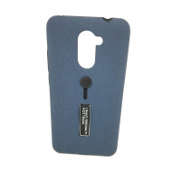 Cover Kickstand Matte With Finger Strap Huawei Y7 2017 Blue